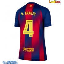 Barcelona Ronald Araujo #4 Replica Home Shirt Ladies 2025-26 Short Sleeve